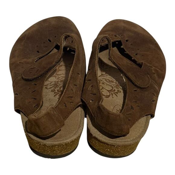 Aetrex SC914W Brown Suede Mary Jane Comfort Shoes Women's Size 9,5 Orthotic - Picture 7 of 10